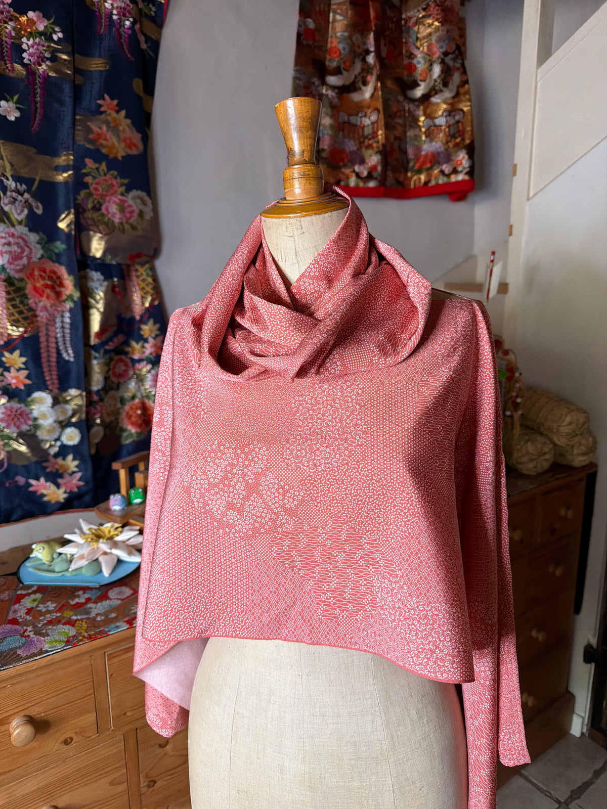 Top tunique 3 en 1 kimono japonais en soie