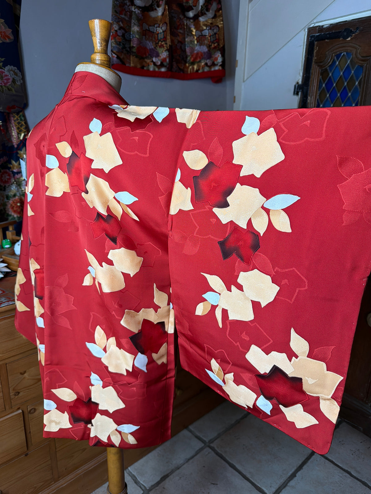 Haori veste de kimono japonais en soie Neuf