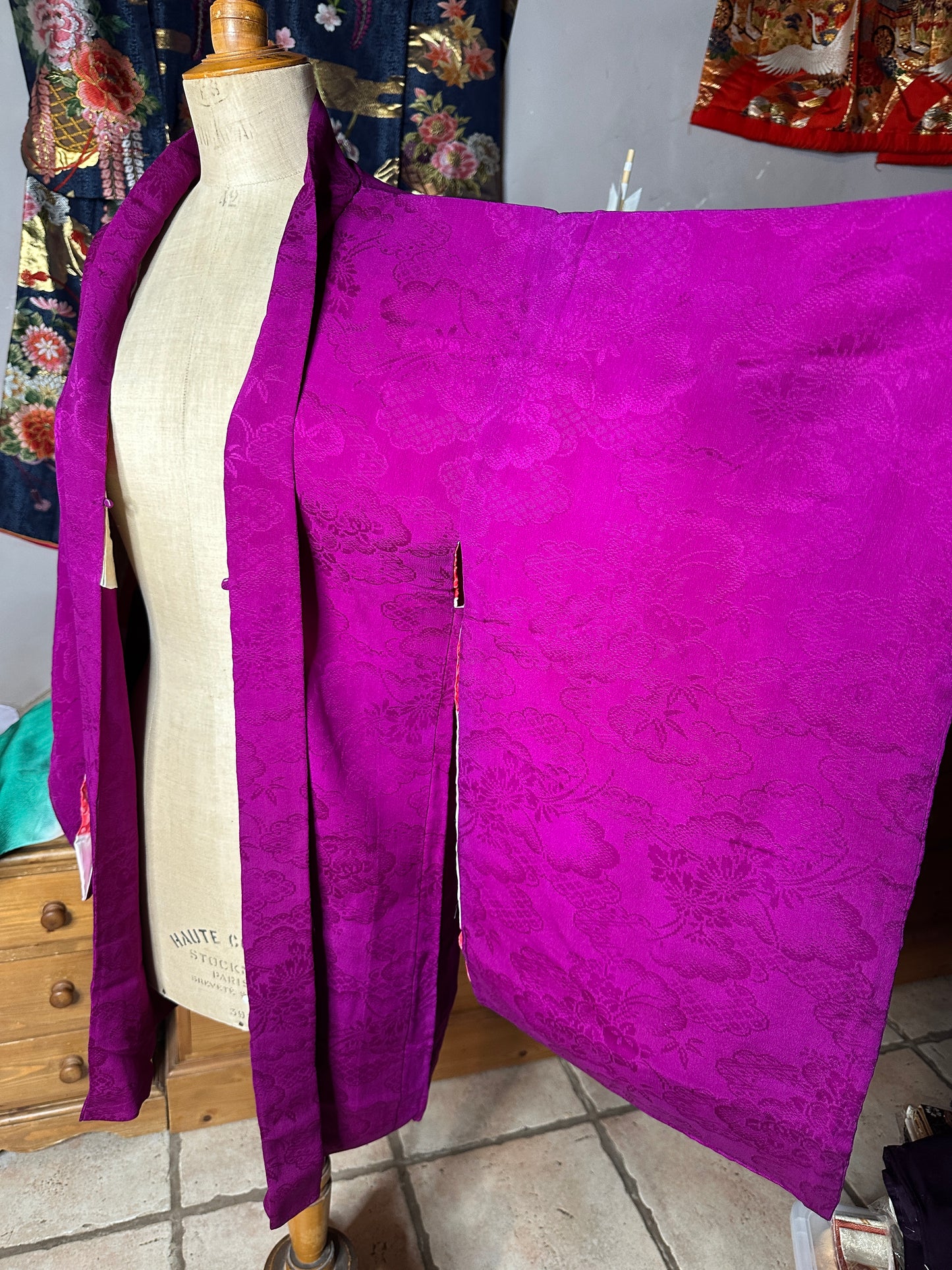 Haori veste de kimono japonais en soie