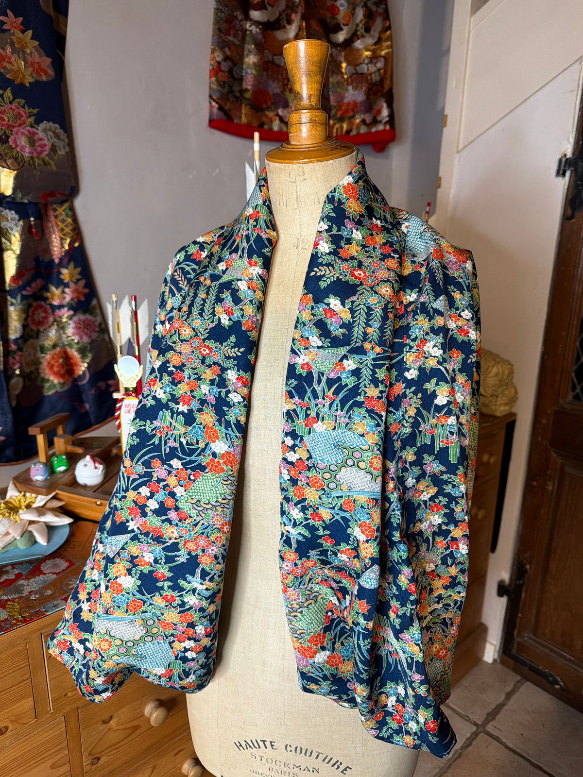 Top tunique 3 en 1 kimono japonais en soie