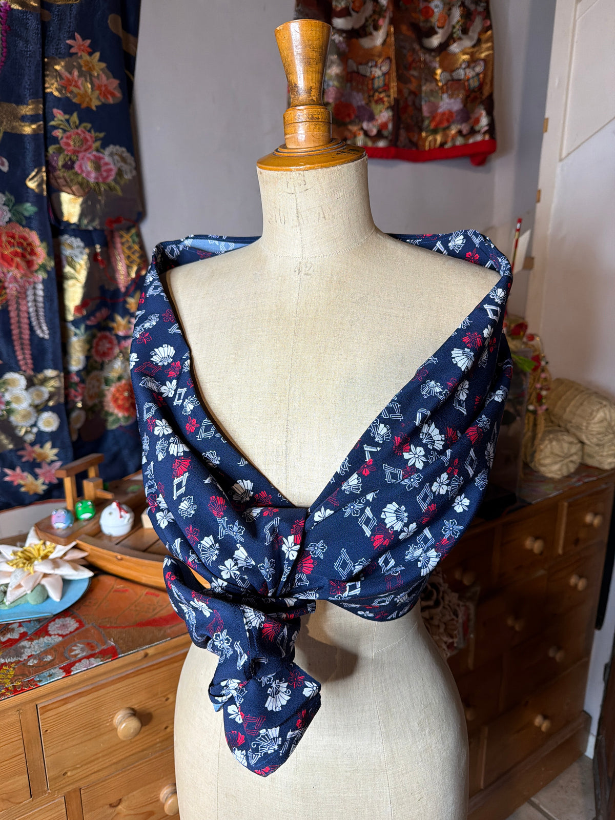 Top tunique 3 en 1 kimono japonais en soie