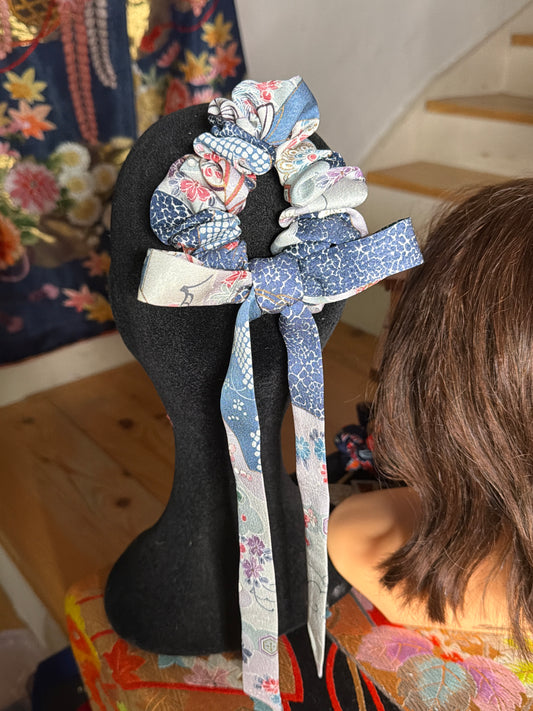 Chouchou ruban 2 en 1 en soie