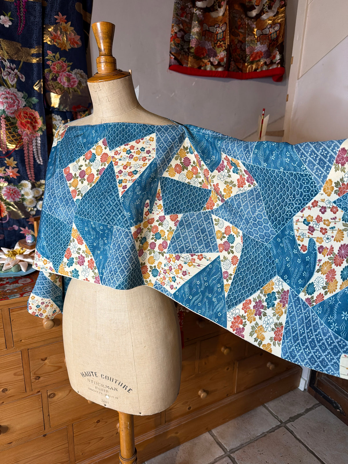 Top tunique 3 en 1 kimono japonais en soie