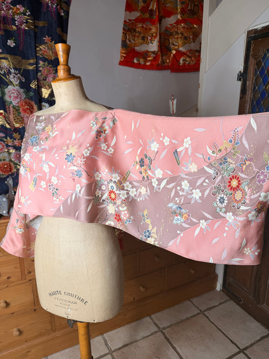 Top tunique kimono japonais en soie