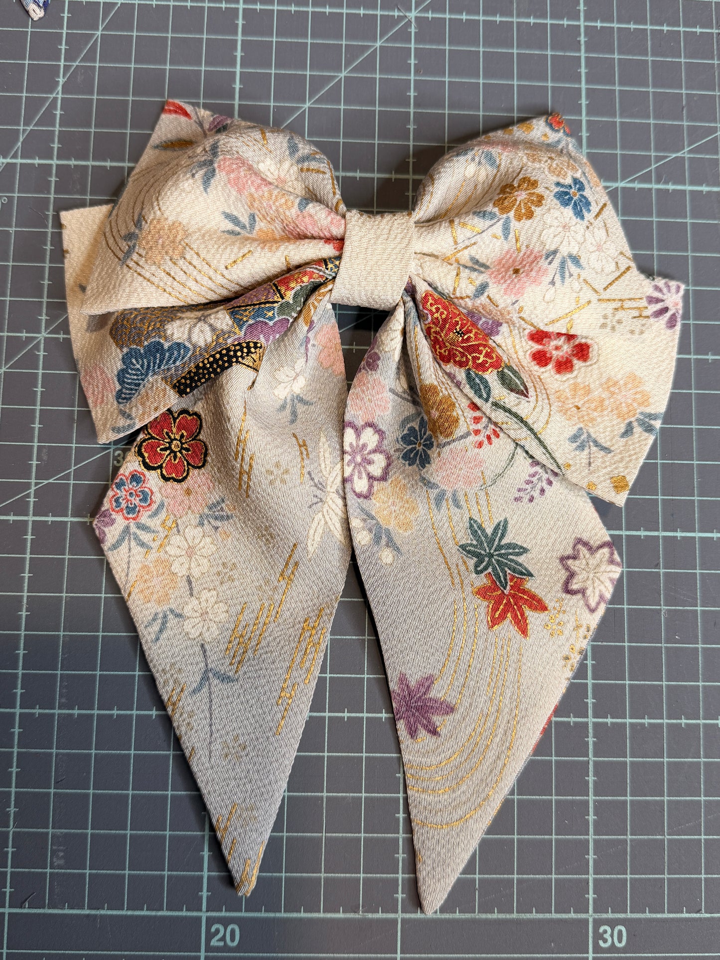 Barette japonaise kimono en soie