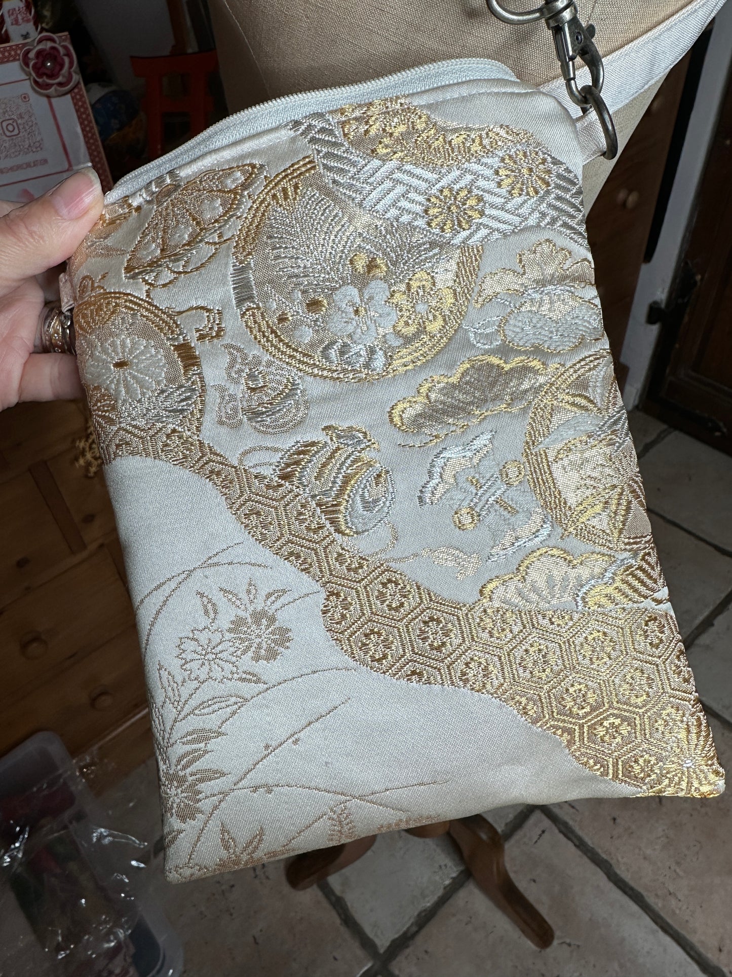 Sac bandoulière Obi kimono japonais en soie