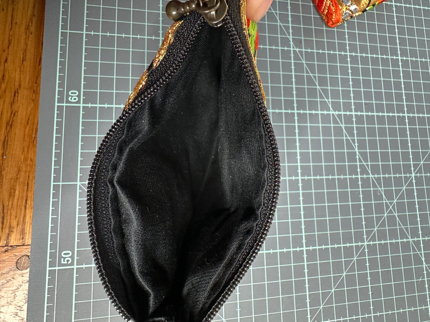 Porte monnaie mini pochette en Obi kimono japonais en soie