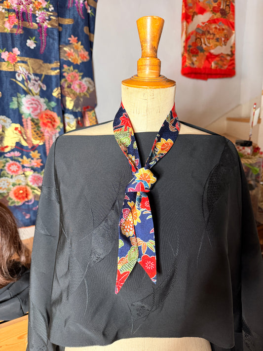 Foulard ruban kimono japonais en soie Neuf