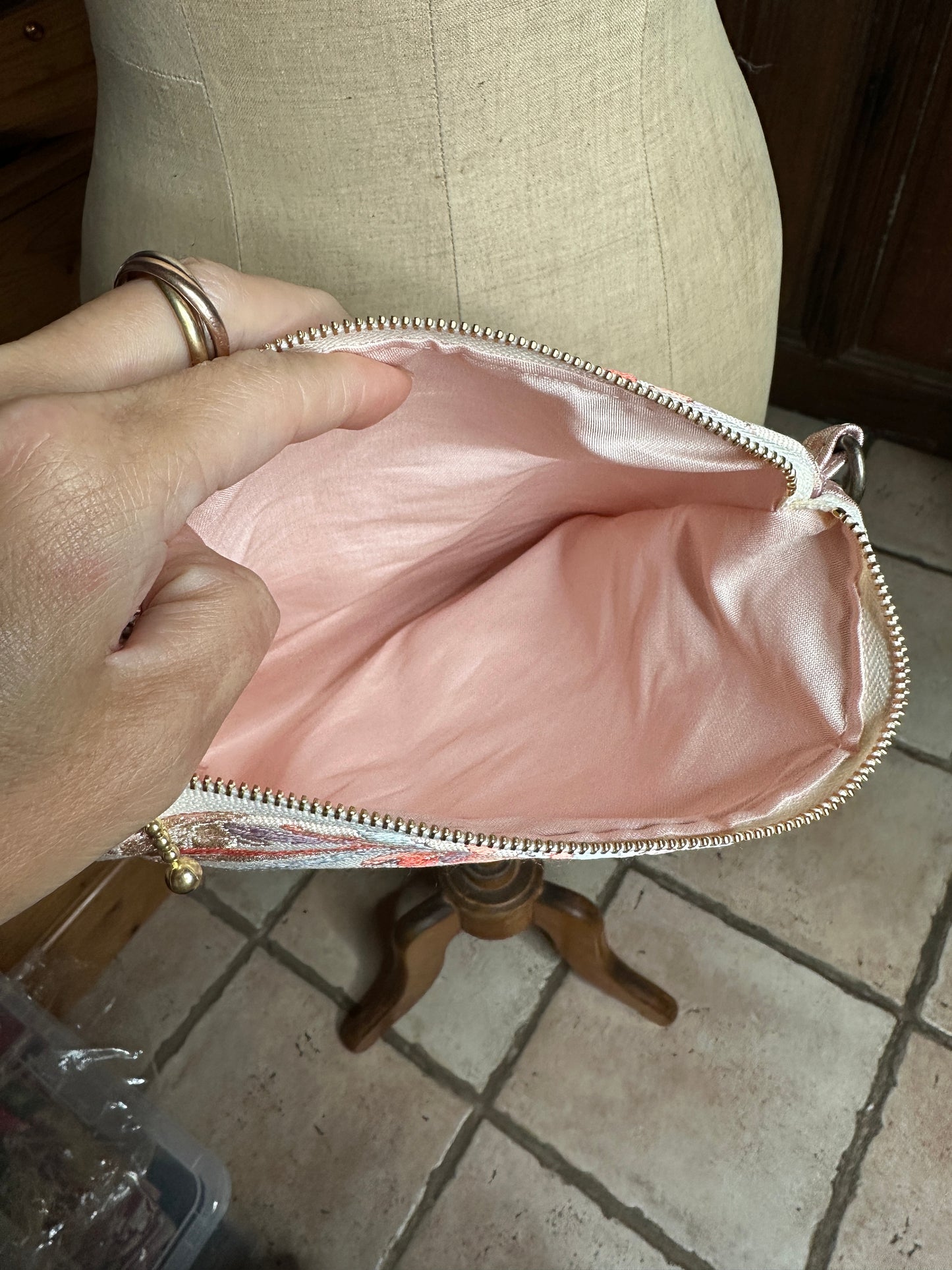 Pochette sac à l’épaule Obi kimono japonais en soie