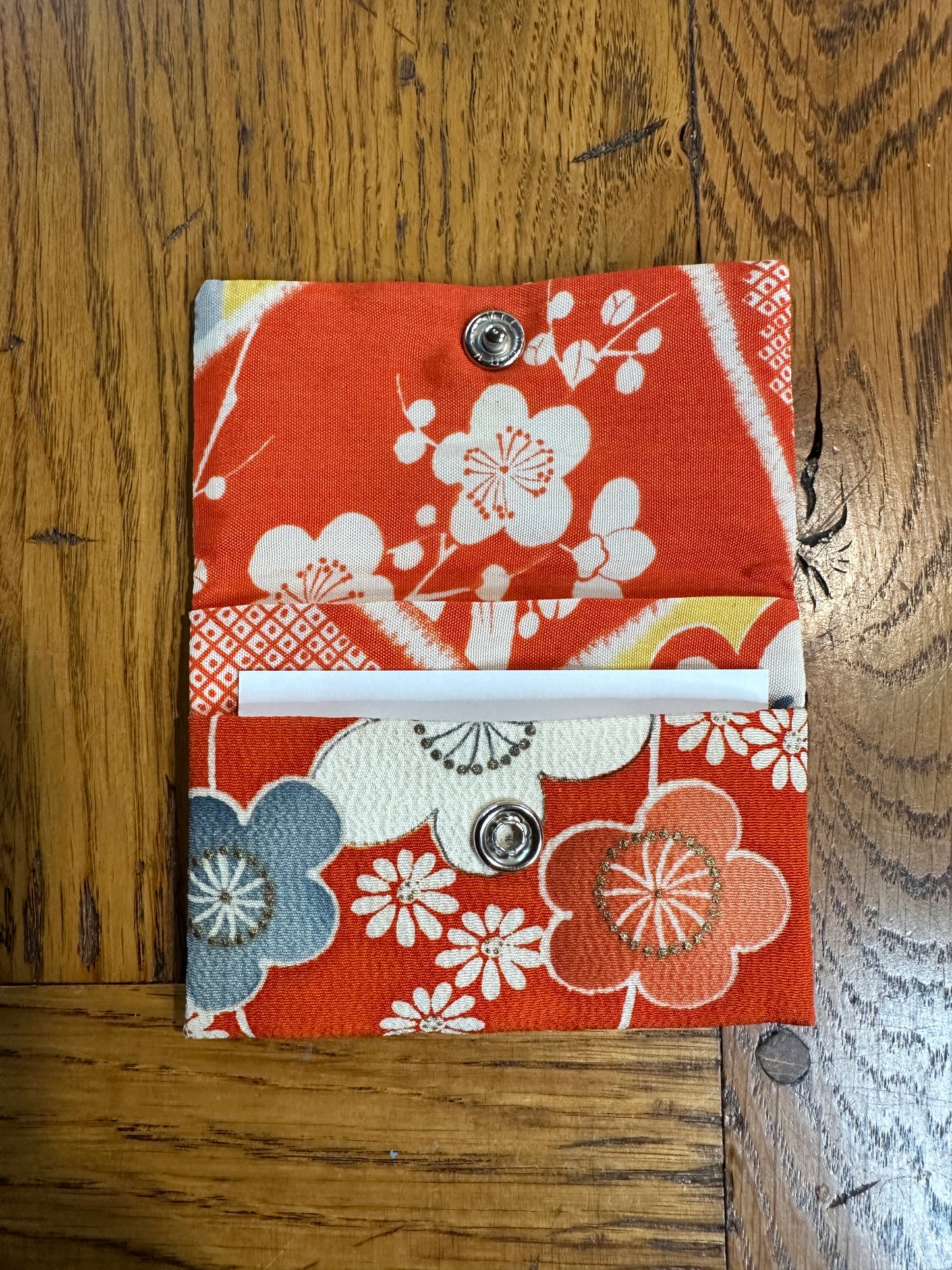 Porte carte kimono japonais en soie