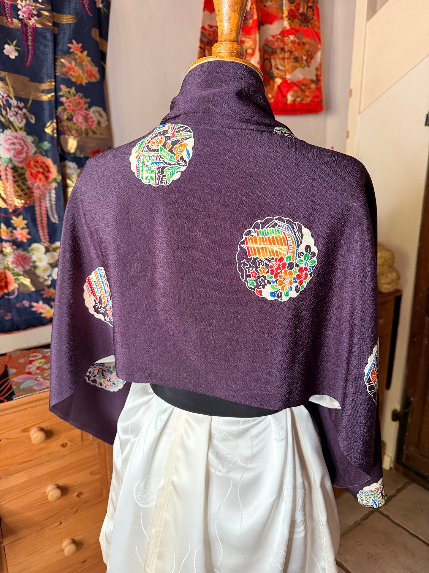 Top tunique kimono japonais en soie Neuf