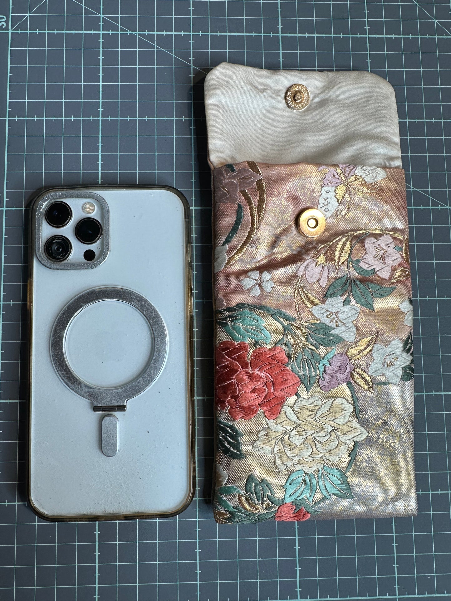 Pochette étui Obi kimono japonais