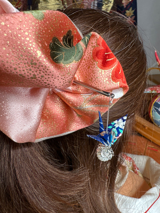 Kanzashi grue oiseau japonais