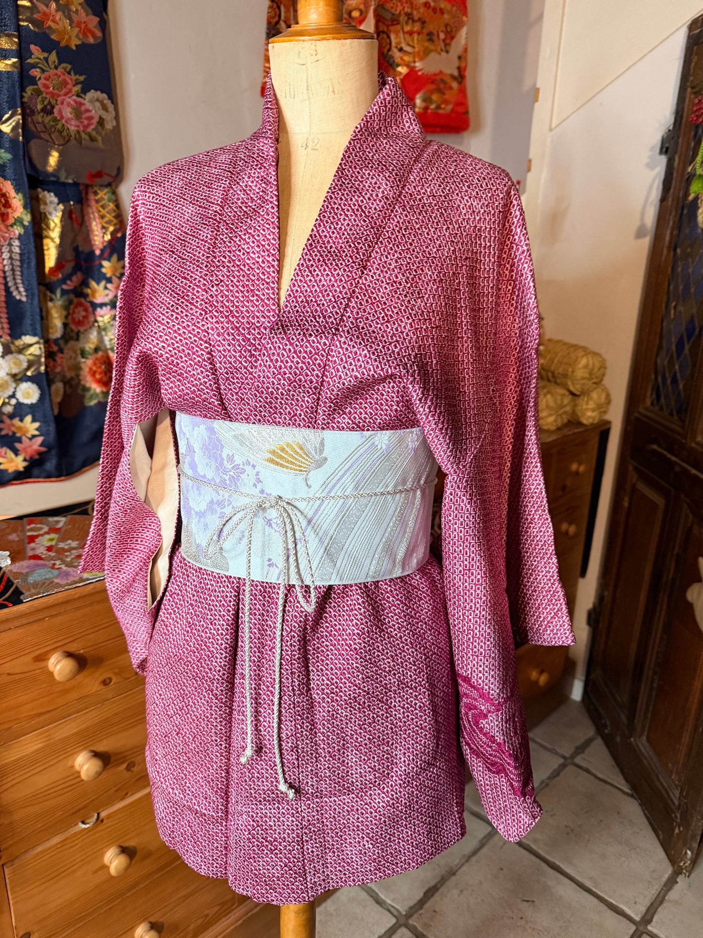 Ceinture Obi japonais avec cordelette