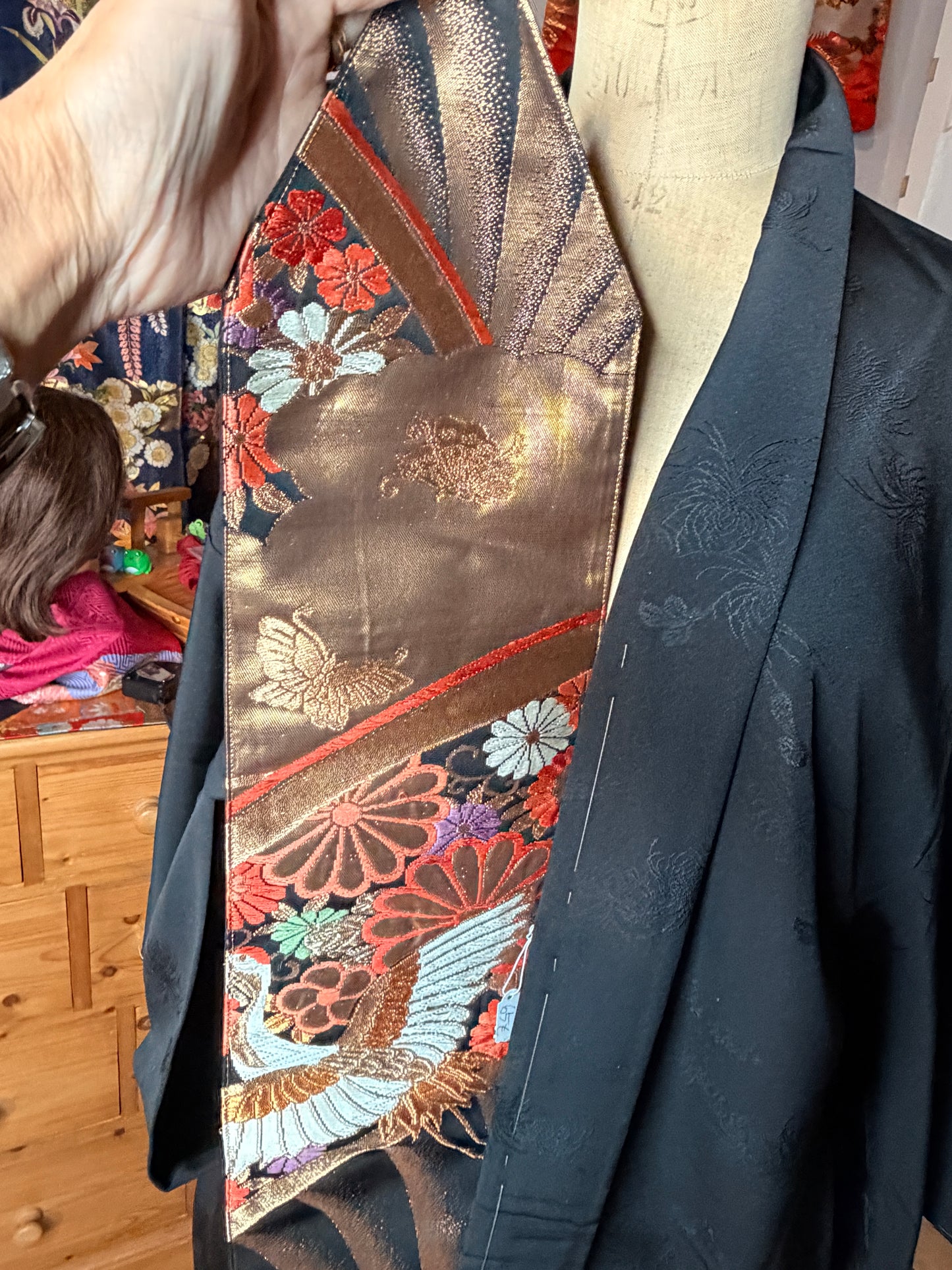 Ceinture Obi kimono japonais en soie