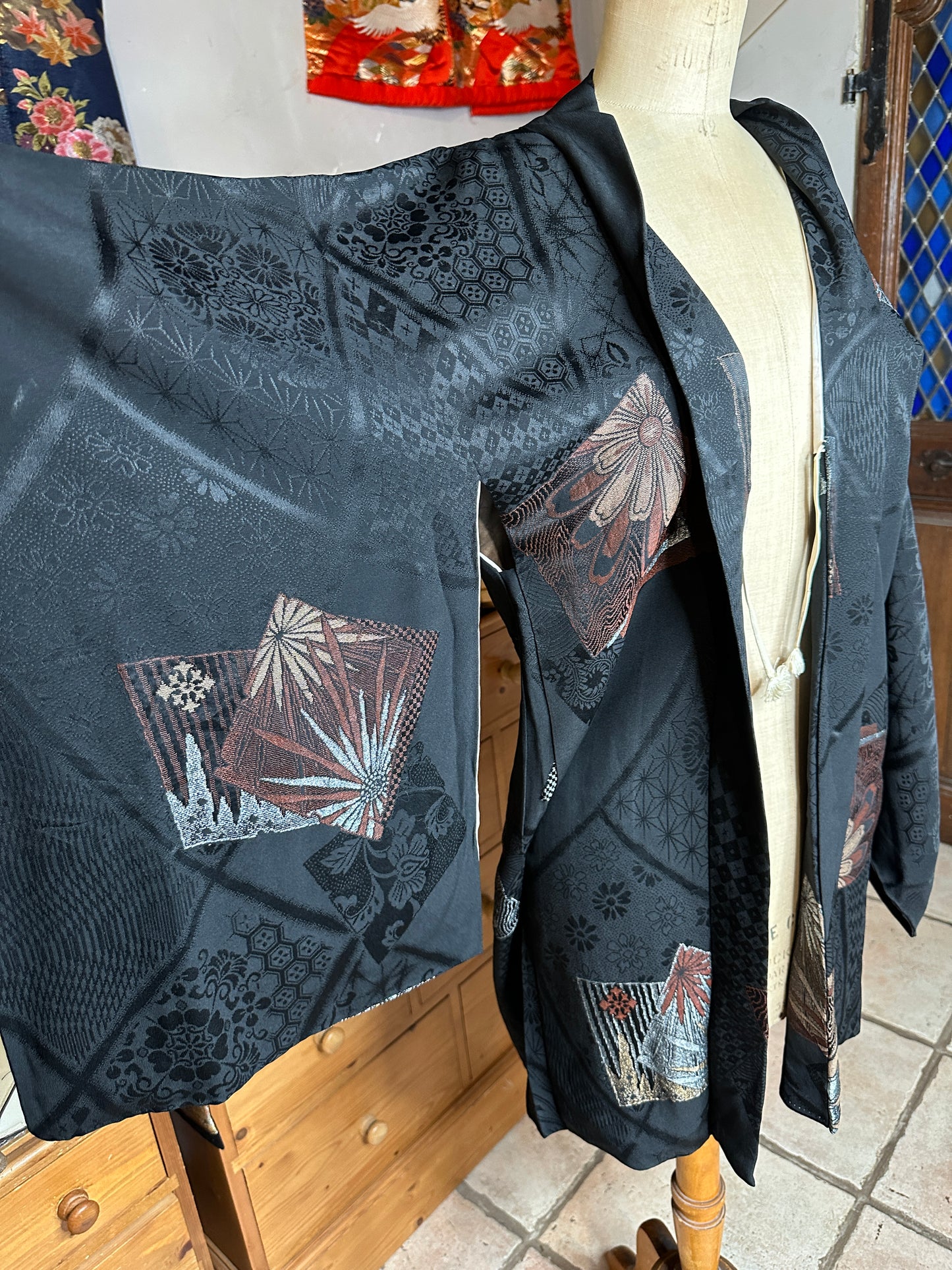 Haori veste kimono japonais Neuen soie