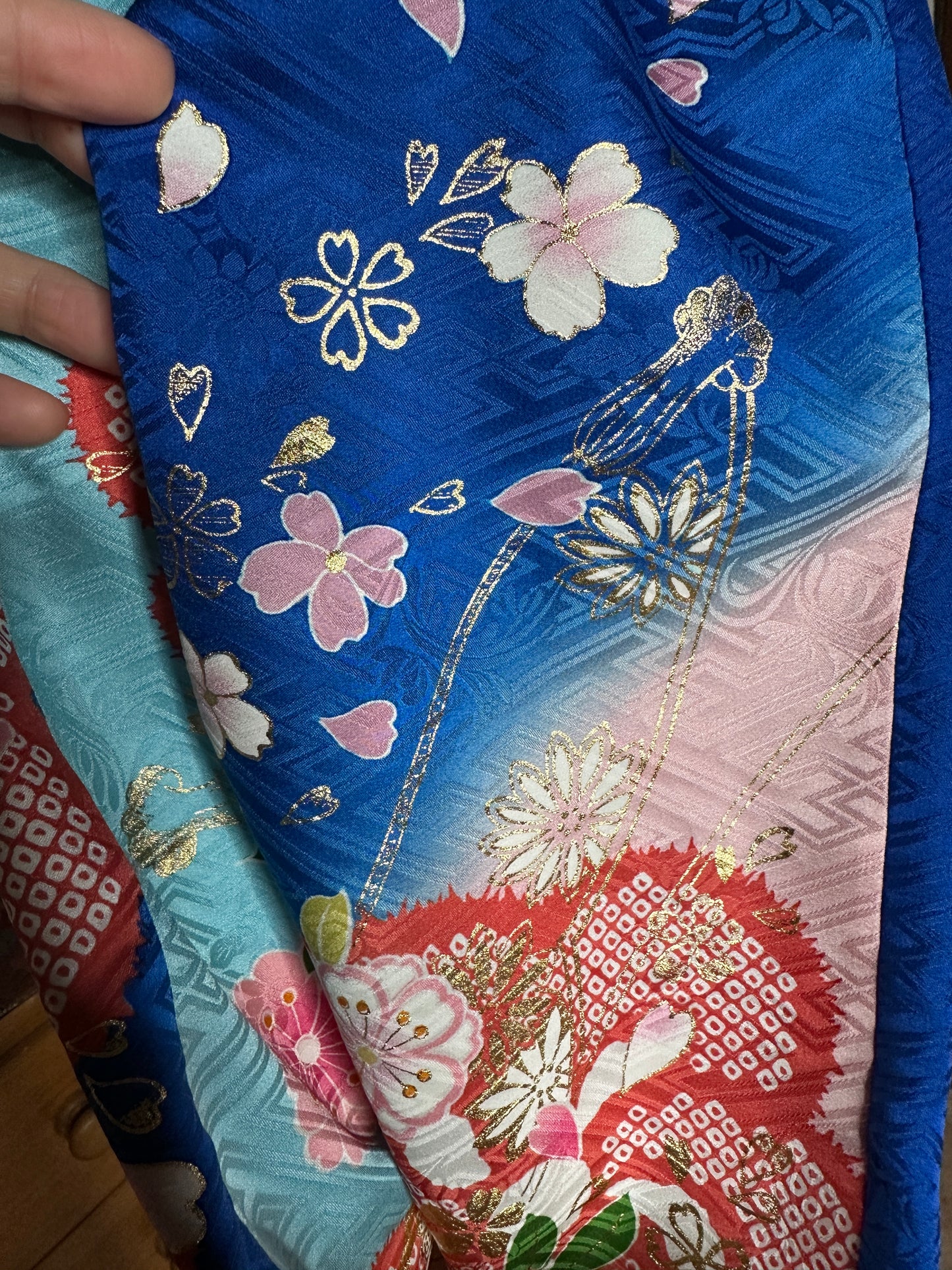 Snood tour de cou kimono Japonais en soie