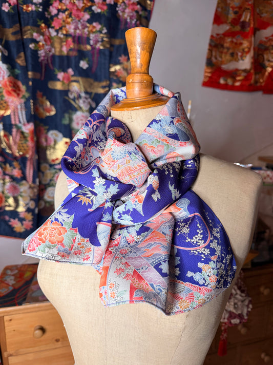 Foulard kimono japonais en soie Neuf