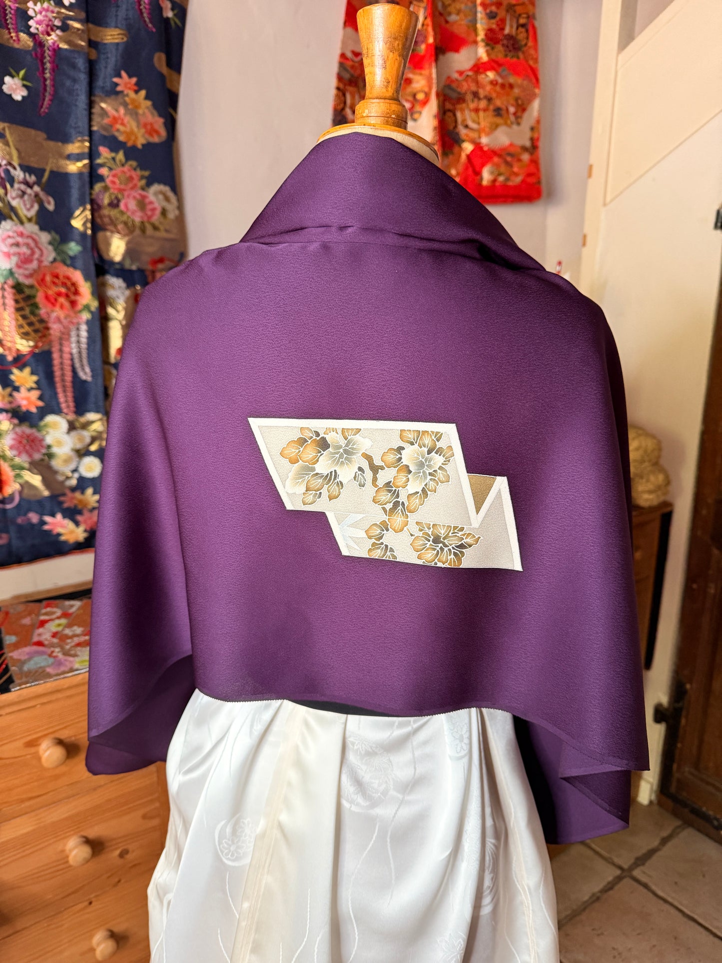 Top tunique 4en 1 kimono japonais en soie Neuf