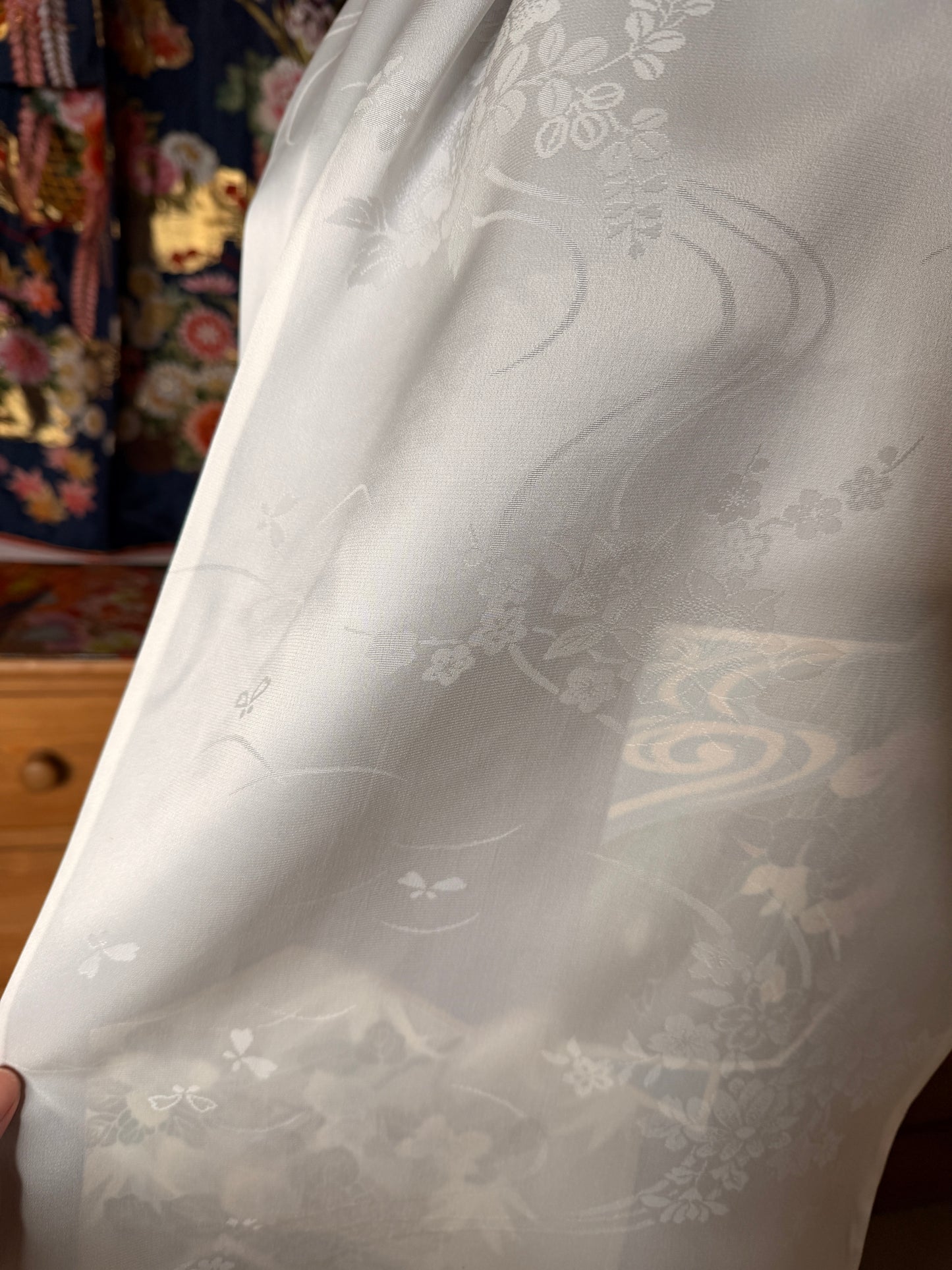 Châle foulard kimono japonais en soie