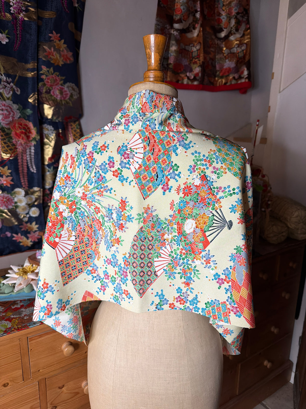 Top tunique 3 en 1 kimono japonais en soie