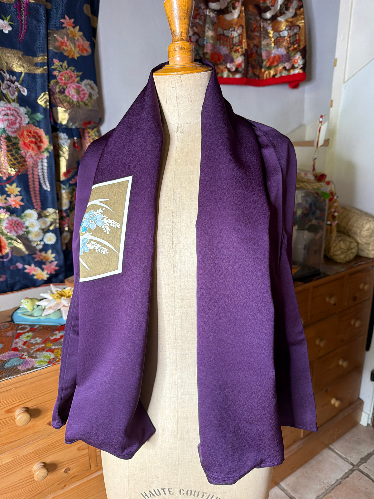 Top tunique 3 en 1 kimono japonais en soie