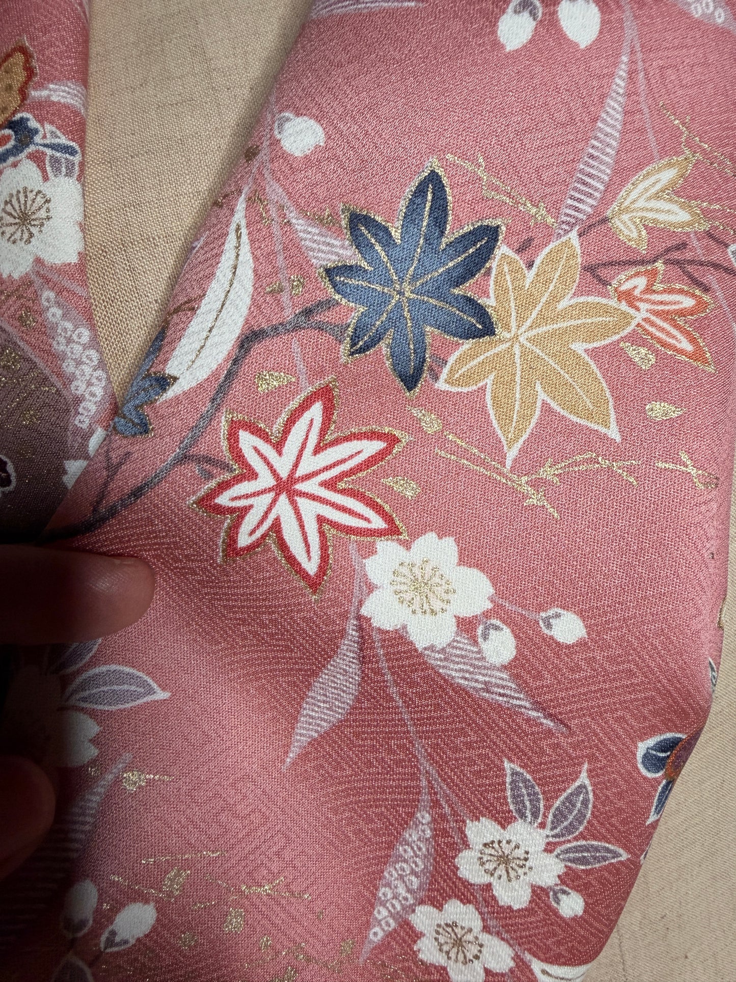 Tour de cou kimono japonais en soie Neuf