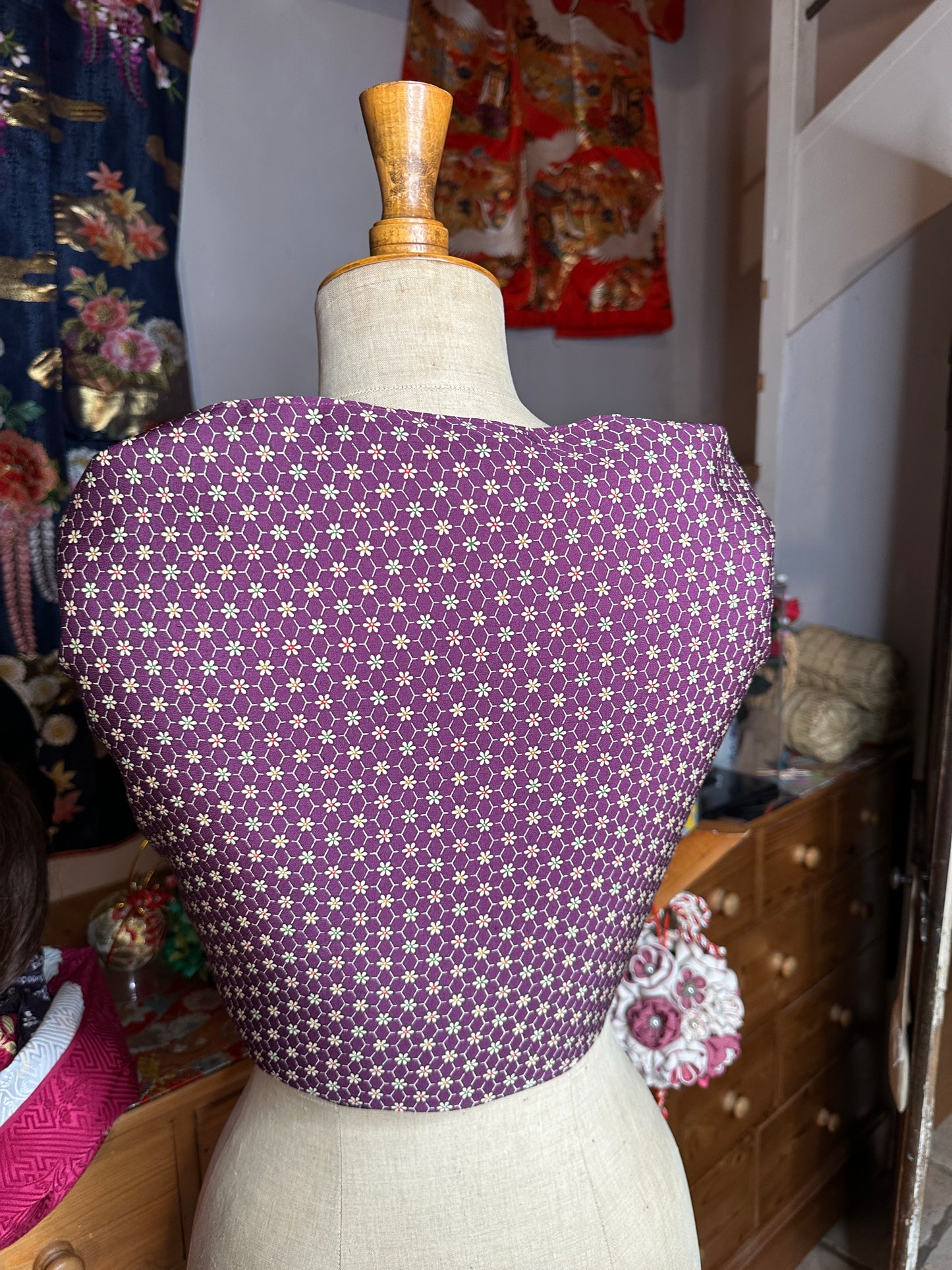 Top tunique kimono japonais en soie Neuf