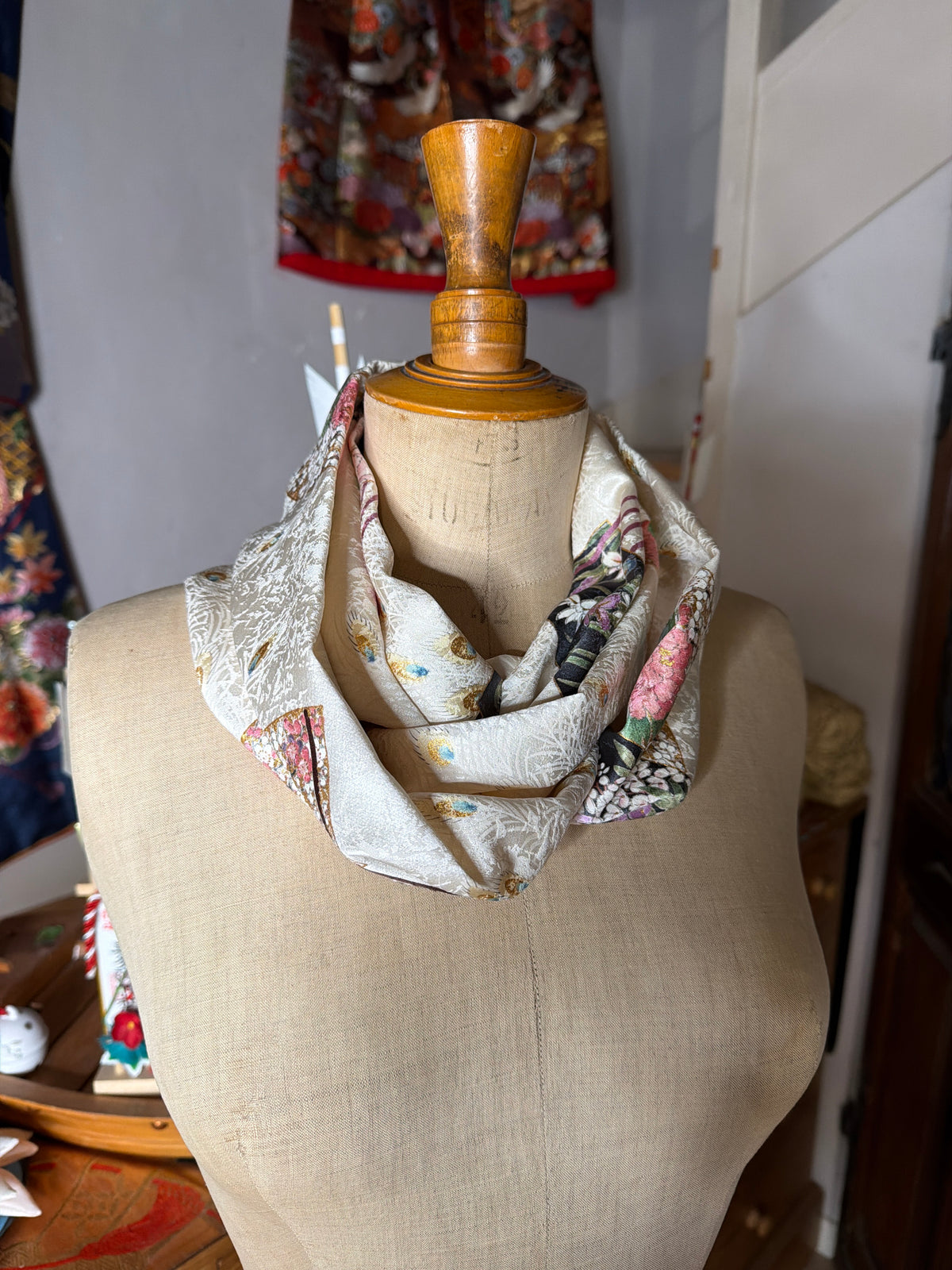Tour de cou kimono japonais en soie