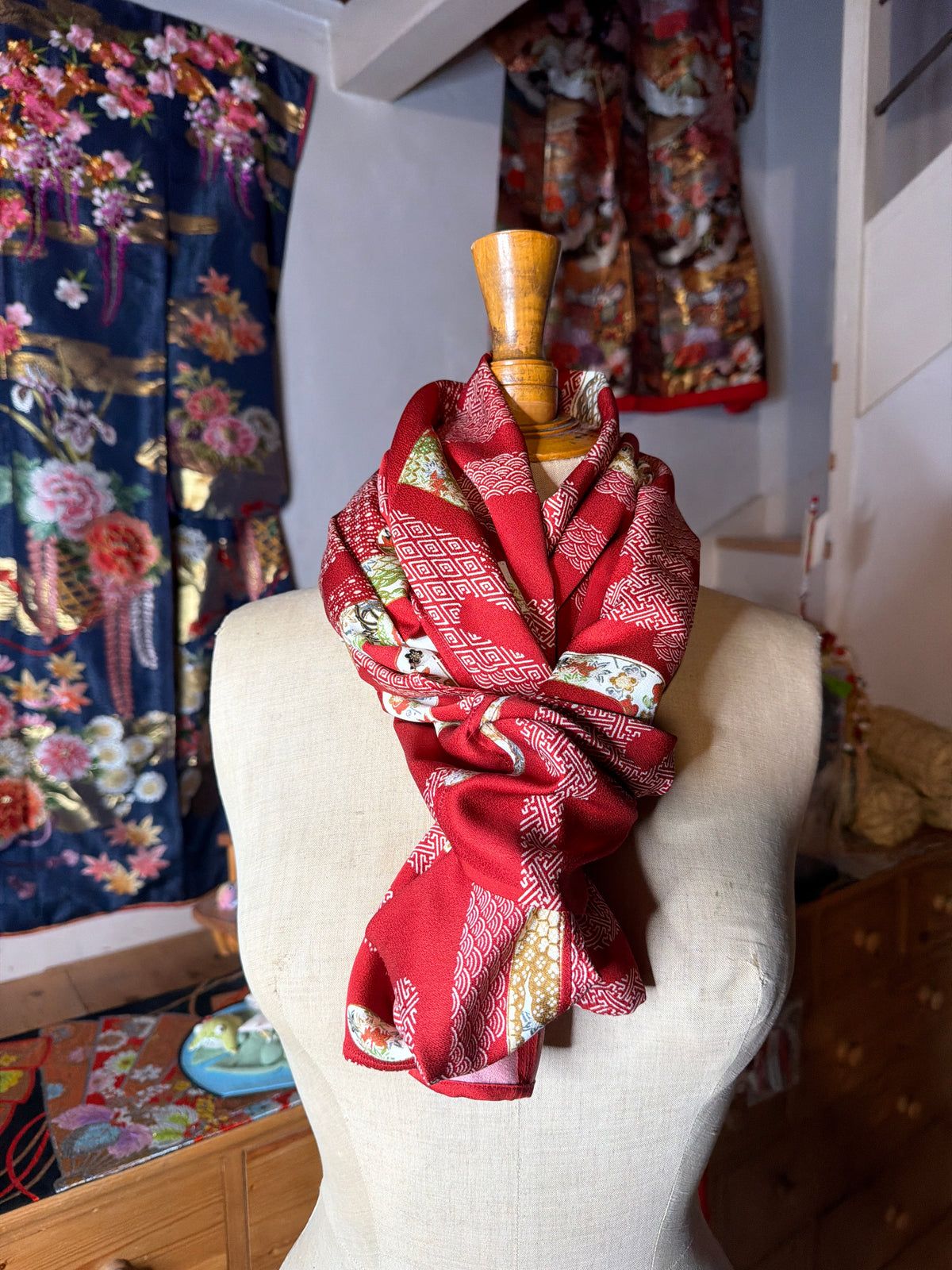 Top tunique 3 en 1 kimonos japonais en soie