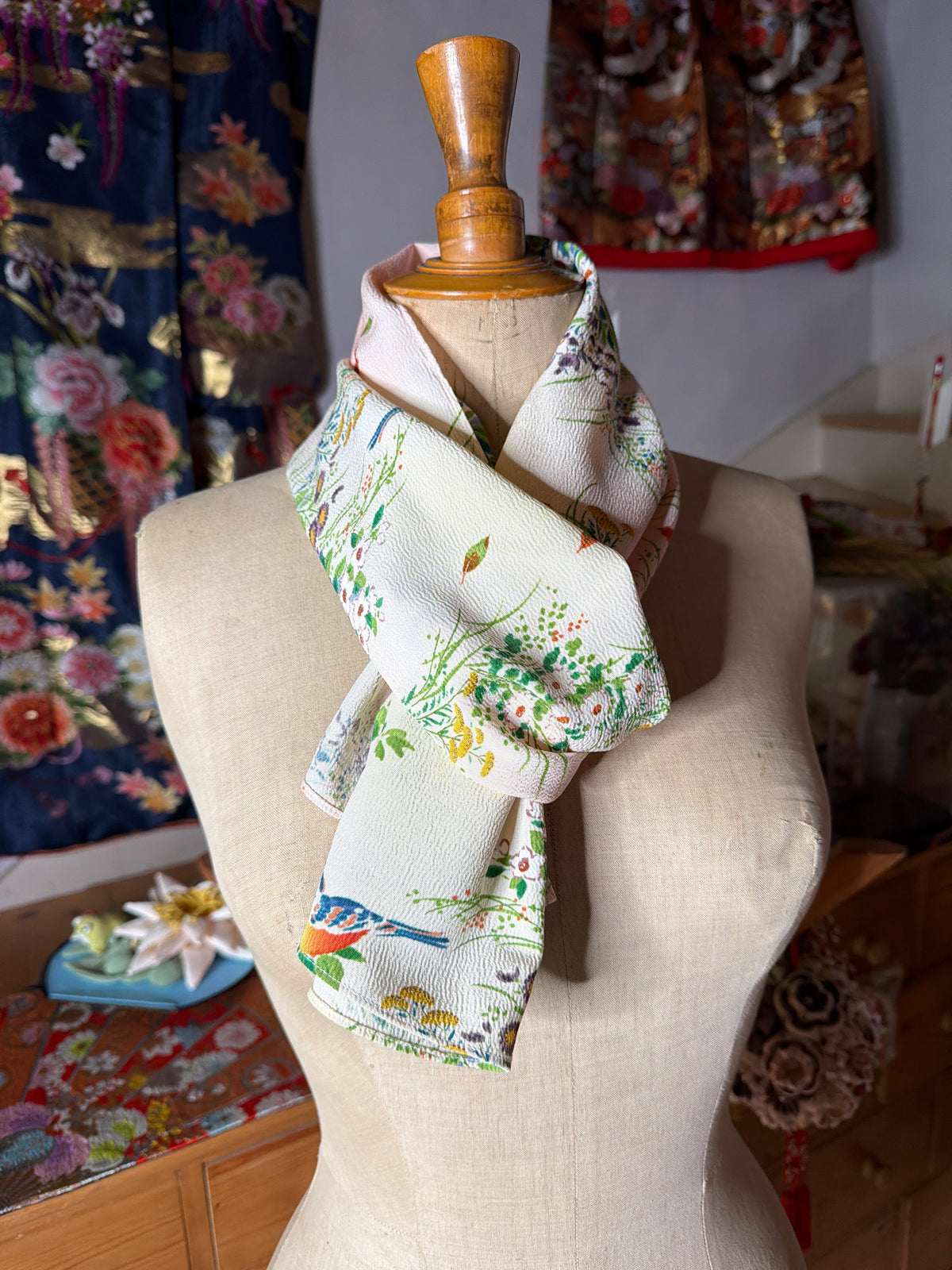 Foulard kimono japonais en soie
