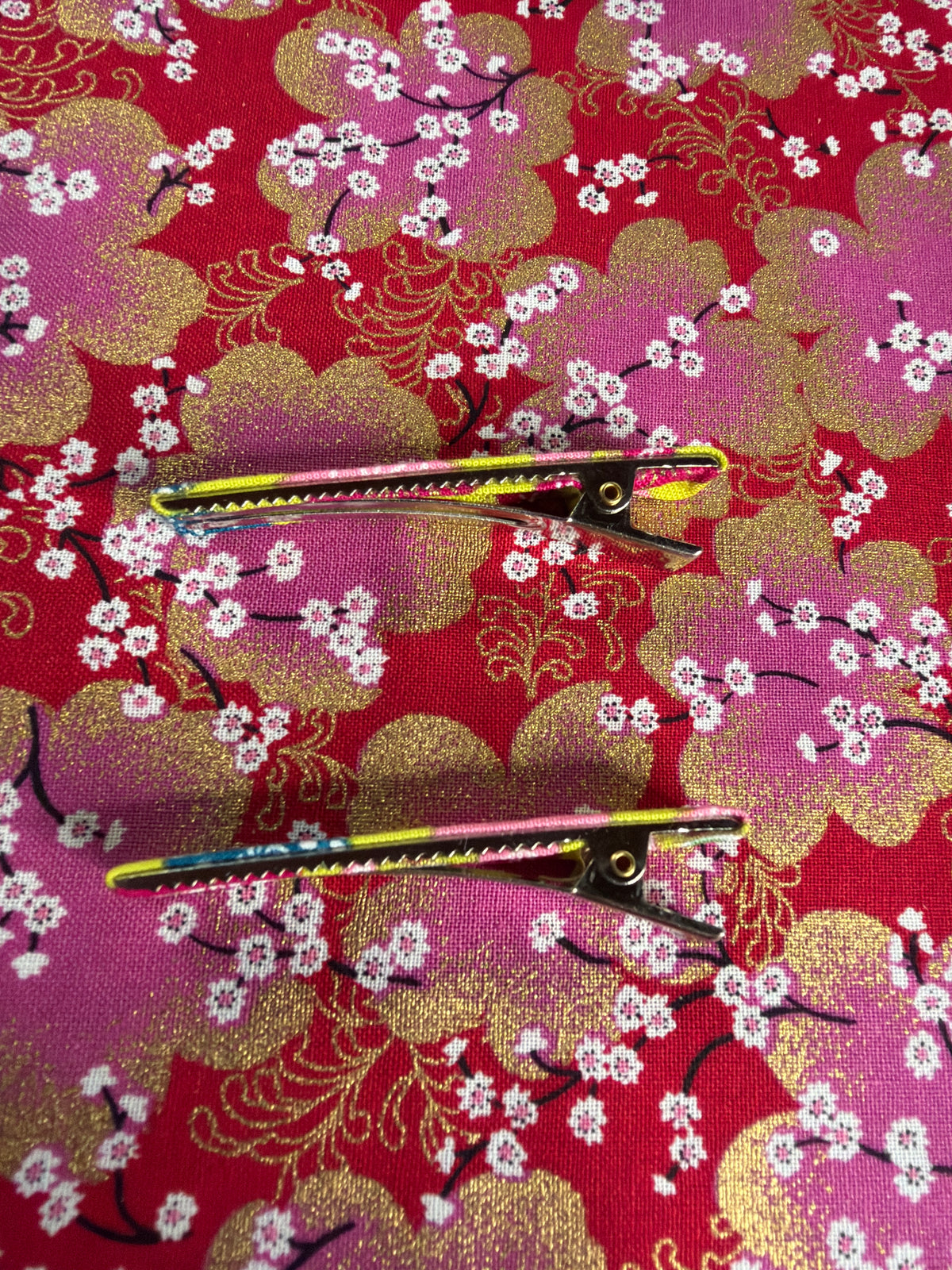2 pinces pour les cheveux tissu japonais