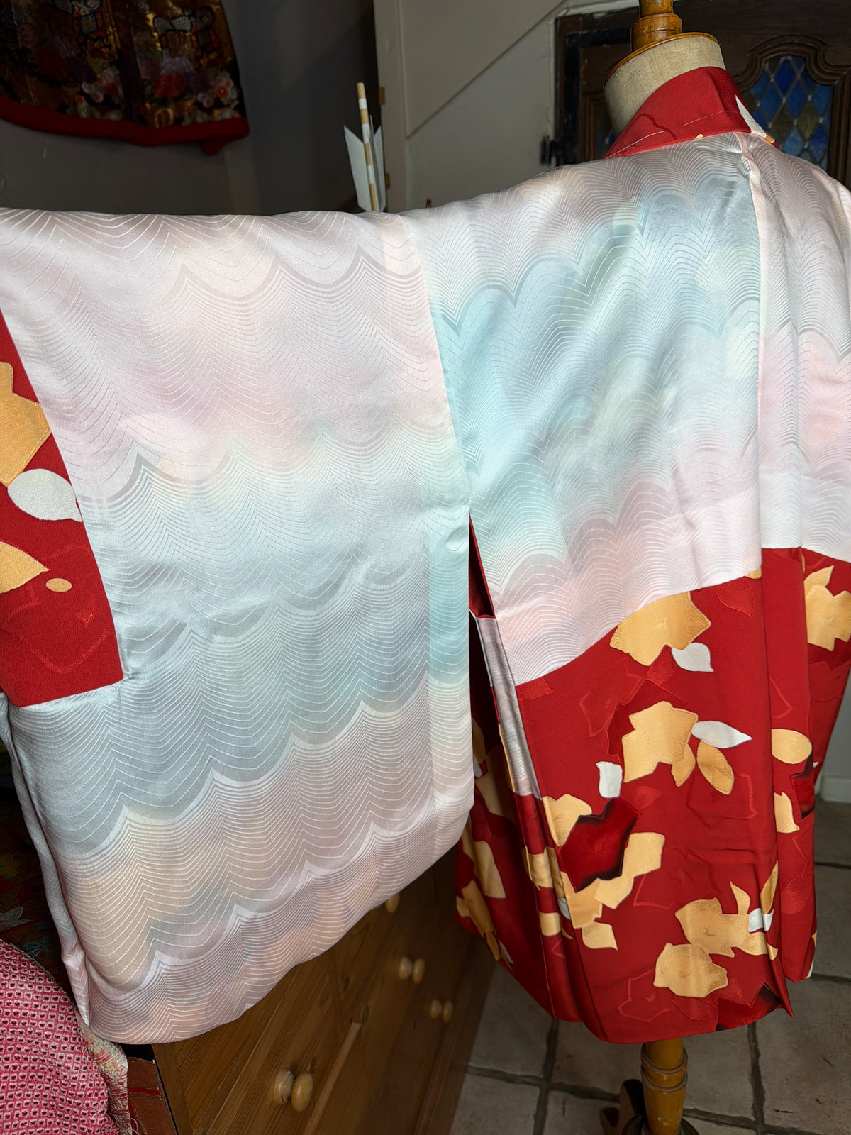Haori veste de kimono japonais en soie Neuf