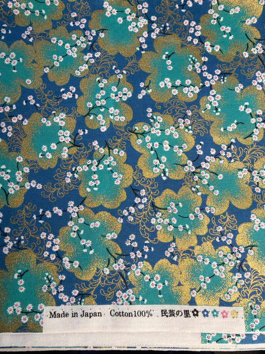 Tissu japonais en coton fleur de cerisier japonaise