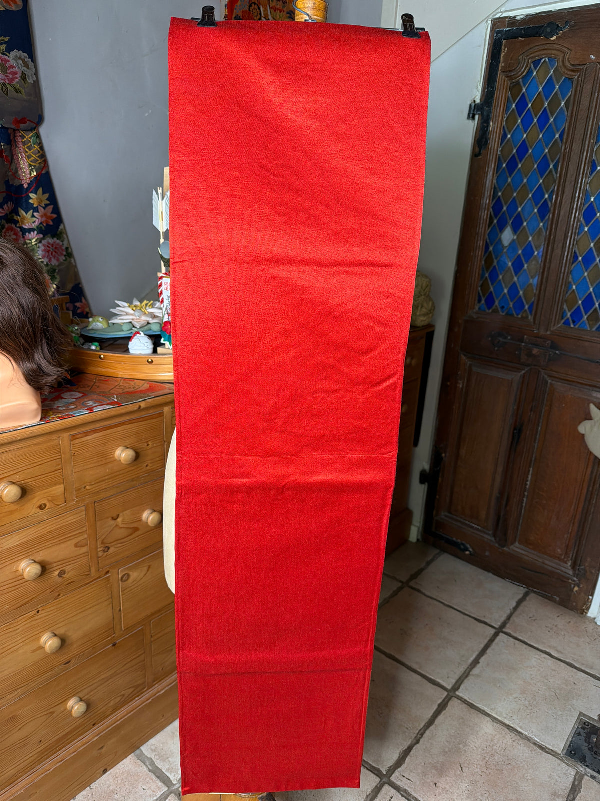 Chemin de table Obi antiqueen soie kimono japonais