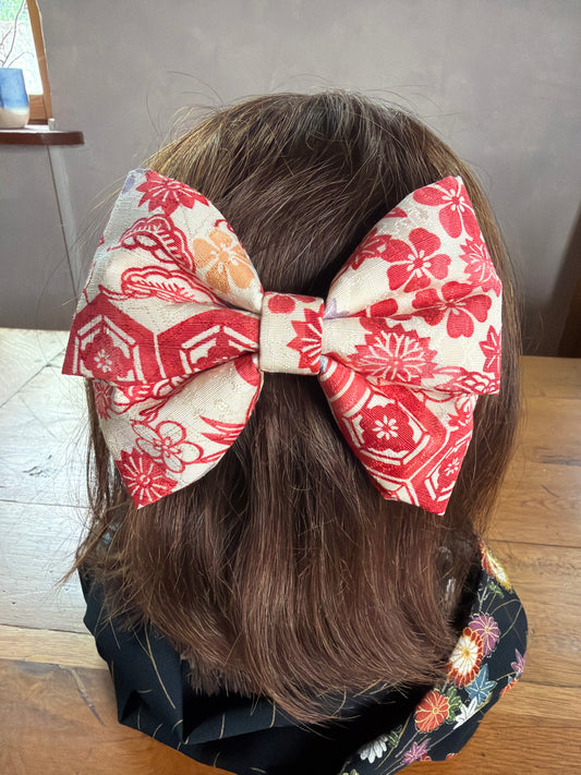 Barette japonaise kimono en soie