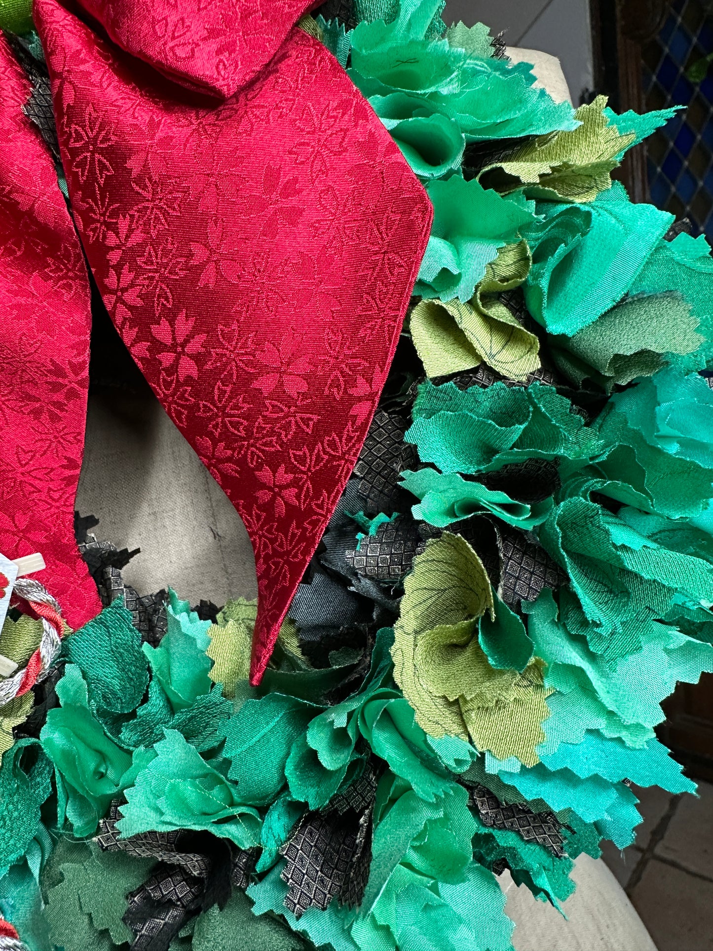 Couronne de Noël et nouvel an japonais en soie