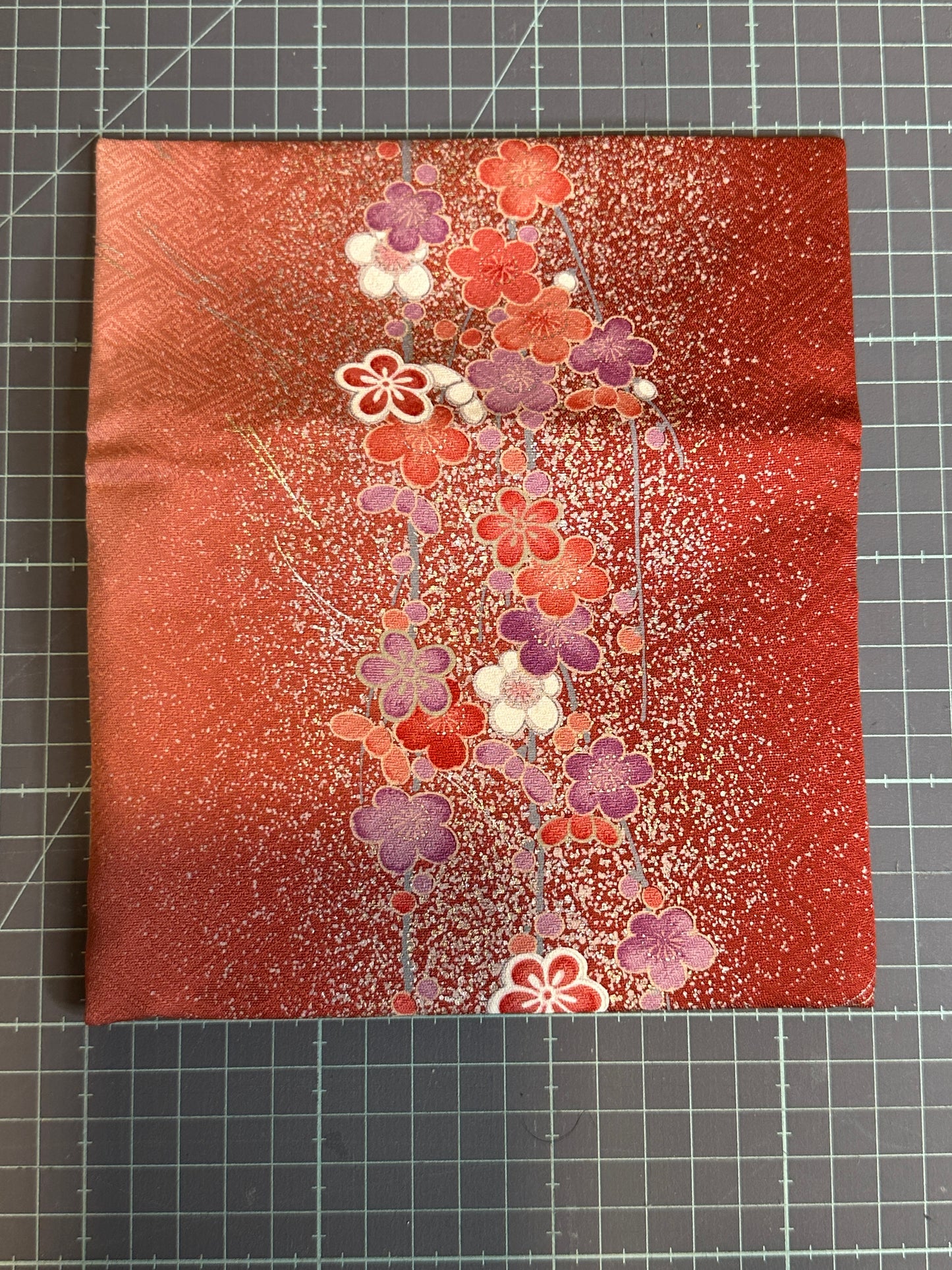 Pochette passeport 2 compartiments kimono japonais en soie