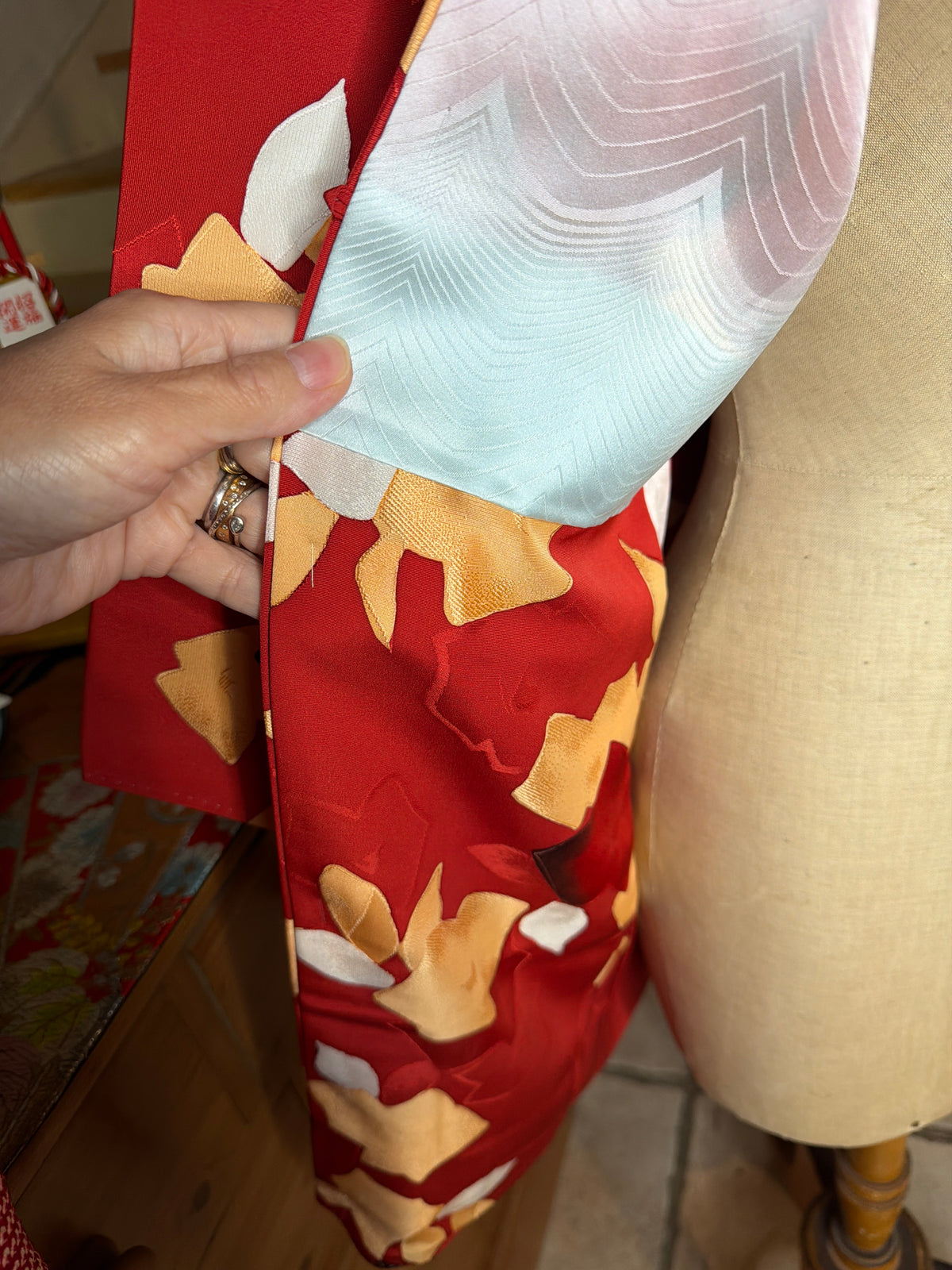 Haori veste de kimono japonais en soie Neuf