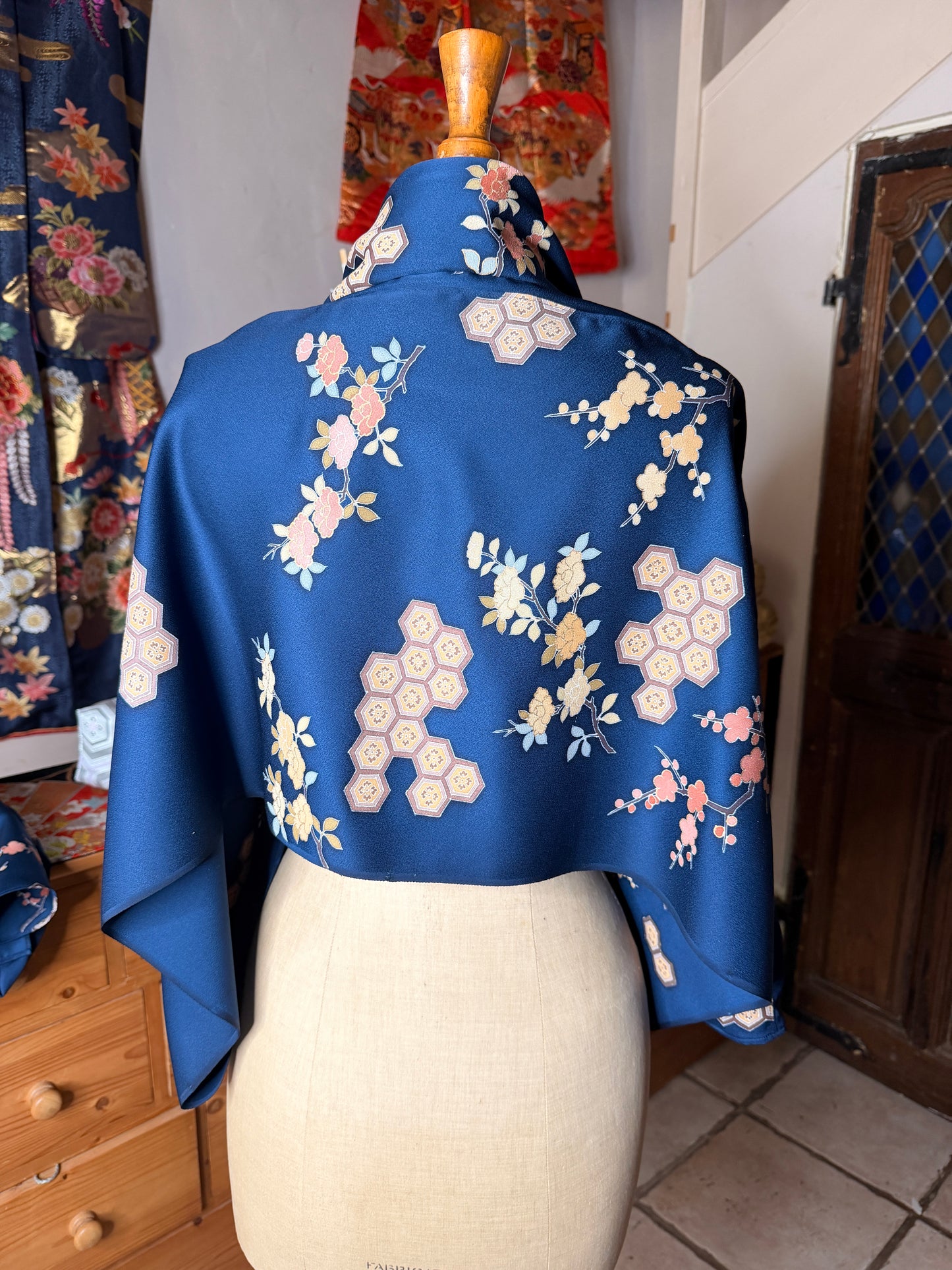 Cape tunique kimono japonais en soie Neuf