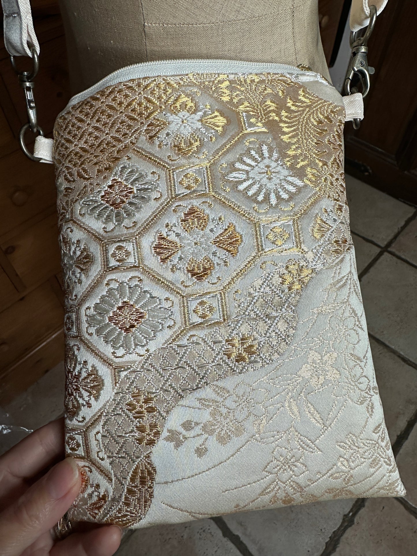 Sac bandoulière Obi kimono japonais en soie