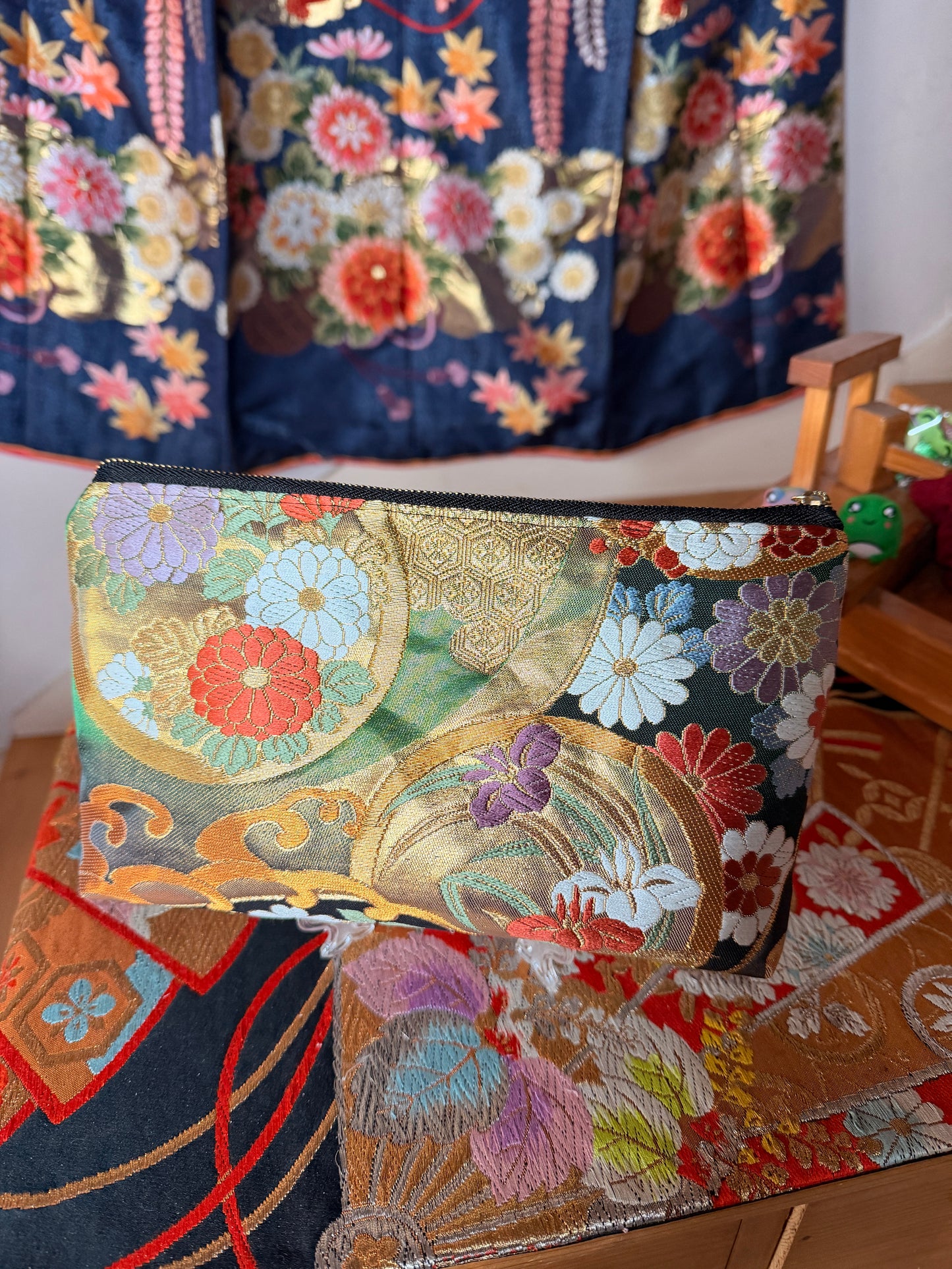 Pochette Obi en soie kimono japonais