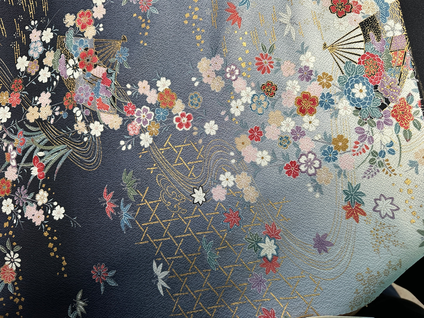 Top tunique courte kimono japonais en soie