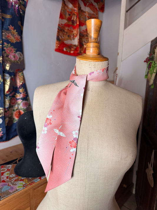 Foulard ruban kimono japonais en soie Neuf