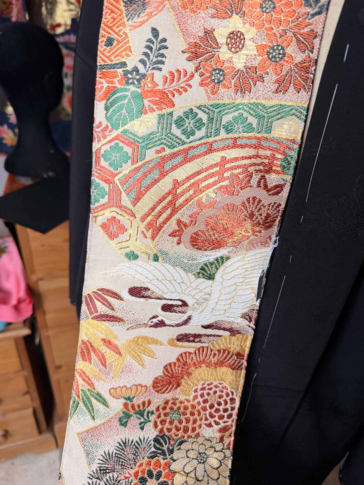 Ceinture Obi kimono japonais en soie