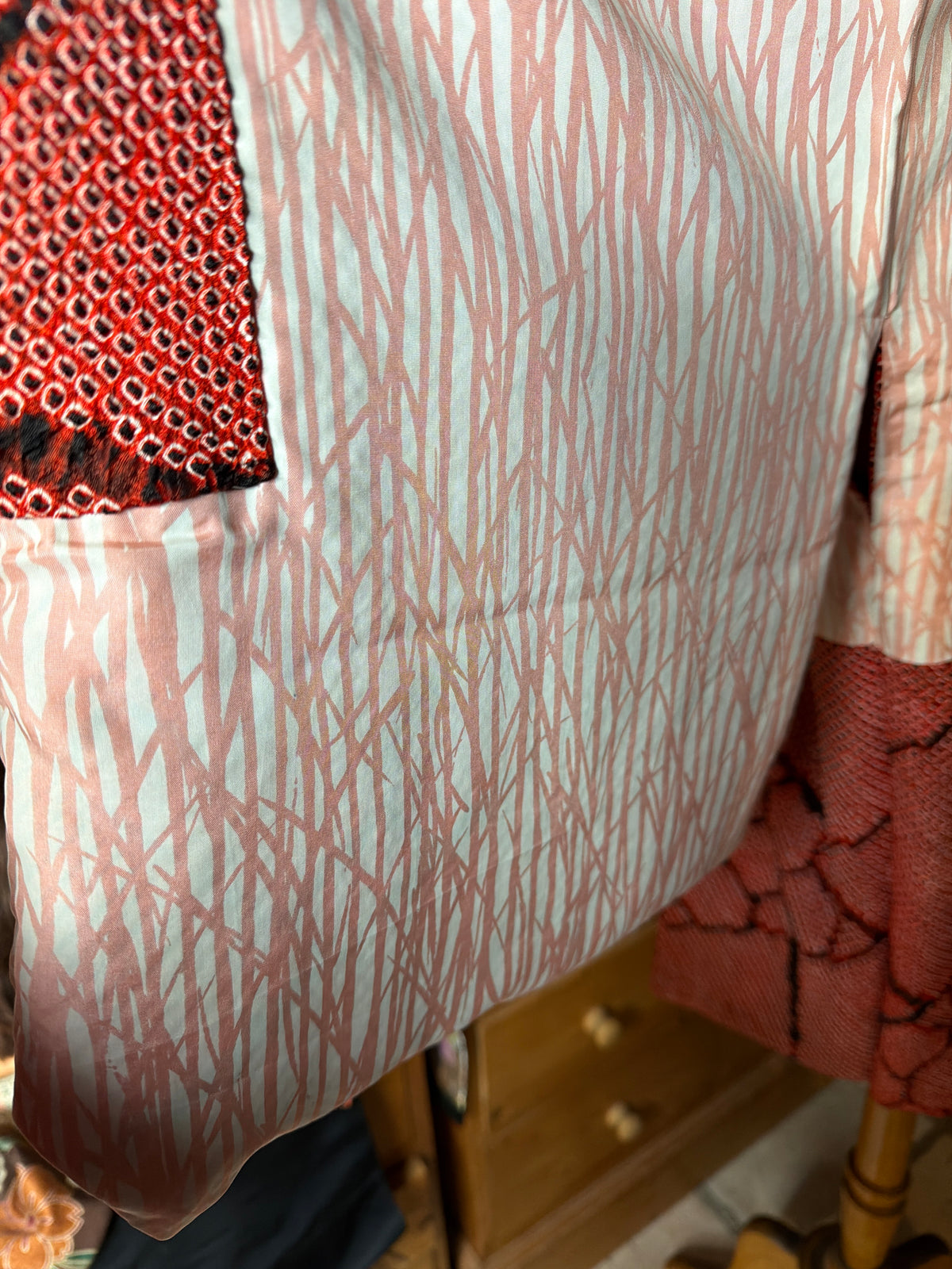 Haori veste de kimono en soie Shibori Neuf
