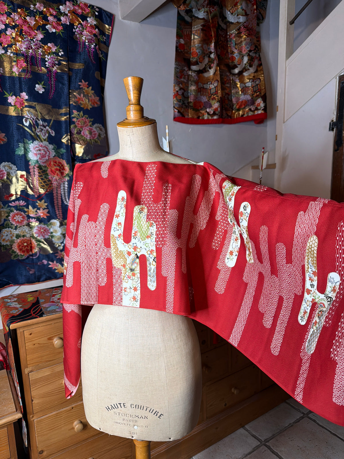 Top tunique 3 en 1 kimonos japonais en soie