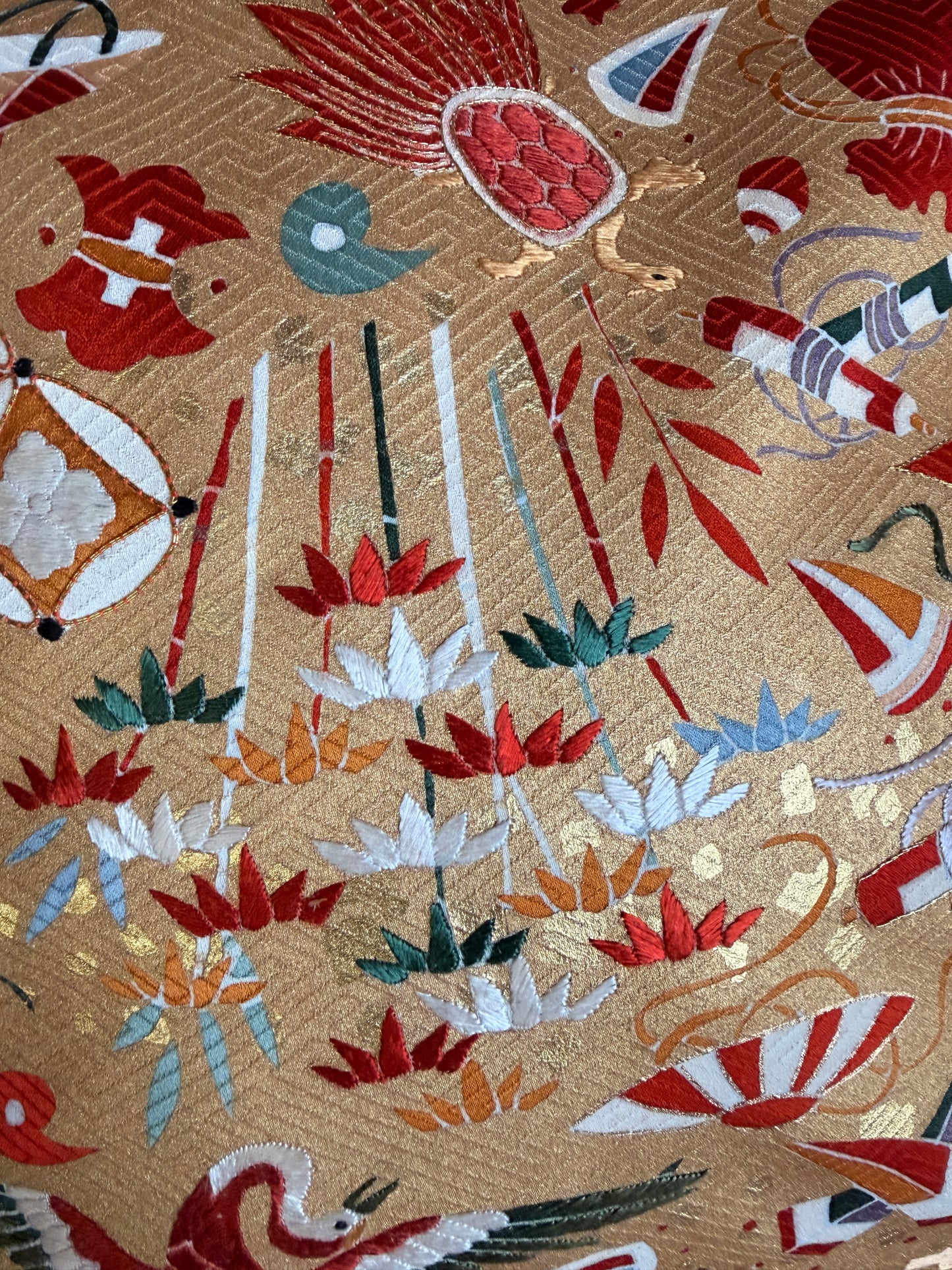 Coussin kimono japonais en soie Neuf