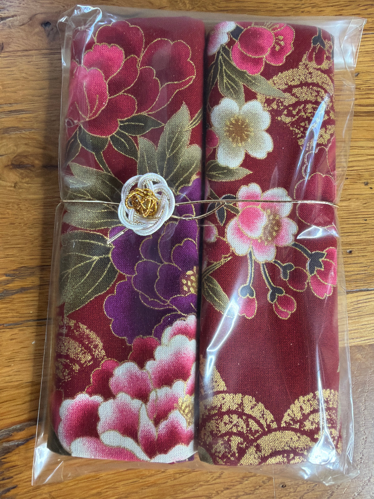 Serviette de table japonais Furoshiki lot de 2 serviettes en coton au choix