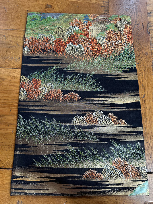 Set de table Obi en soie kimono japonais